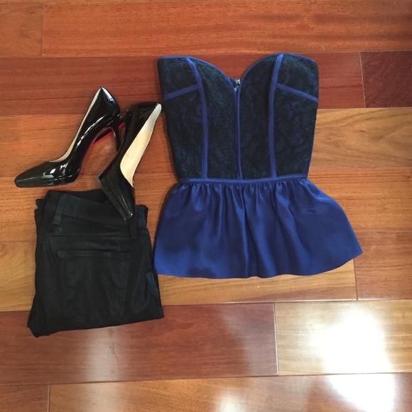 Parker Tops - Parker Silk and Lace Bustier