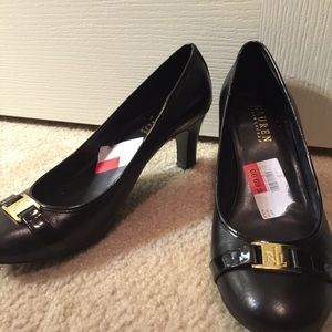 Ralph Lauren black heels.  Size 8.