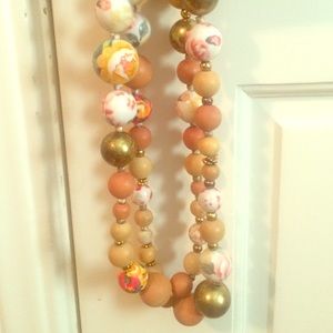 Anthropologie - Multi-color floral necklace