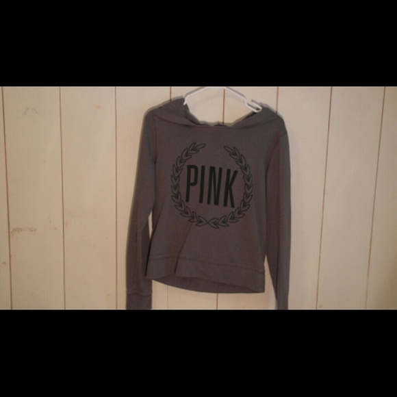 Pink VS gray sweatshirt