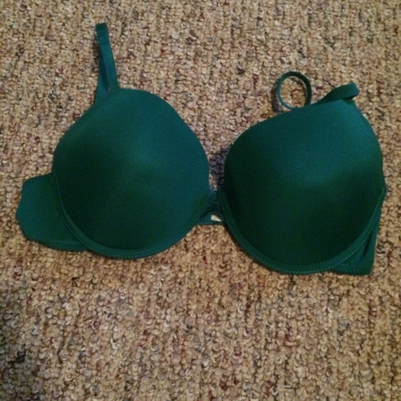 Green push up bra
