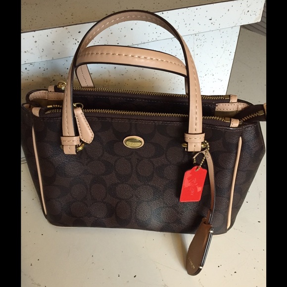 Coach Signature Handbag - New - Picture 1 of 4