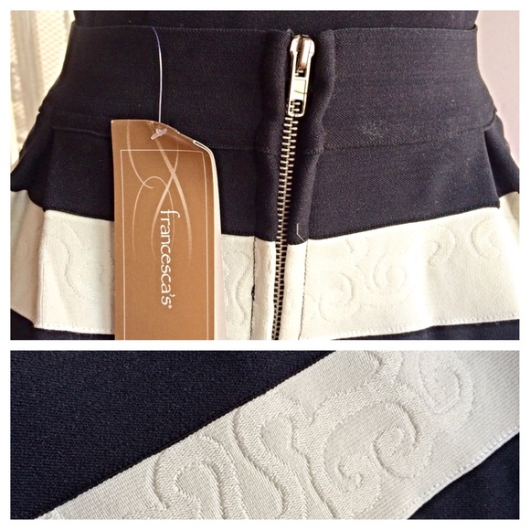 SOLD IN BUNDLE!!!! NWT Black & White Striped Skirt - Picture 3 of 4