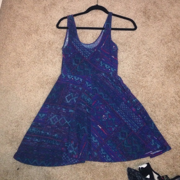 Urban outfitters ecotè printed skater dress