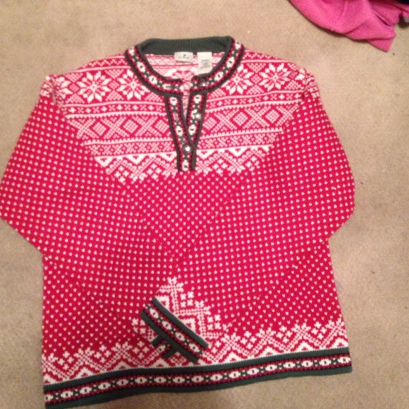 L. L. Bean cotton Nordic sweater!