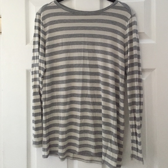GAP striped l/s - cream/grey - Picture 2 of 4