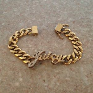 Authentic gold Juicy Couture bracelet!