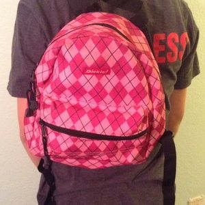 Checkered mini backpack