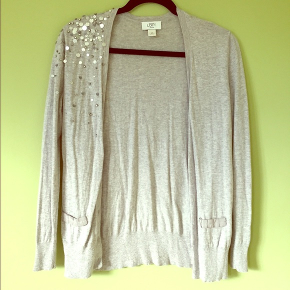 ANN Taylor Loft Beaded Cardi