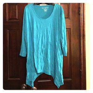 Pleats Collection Turquoise Tunic