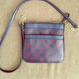 Navy cross body purse