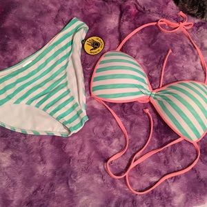 Striped bikini