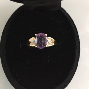 Amethyst rings - bundle - 2 rings - size 7
