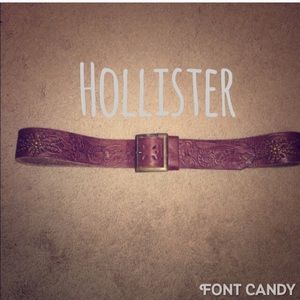Hollister Brown Leather Belt