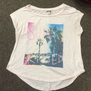 Sun kissed blush graphic Tee
