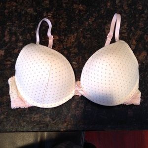 Bundle 34 C pink and blue poke-a-dot bras.