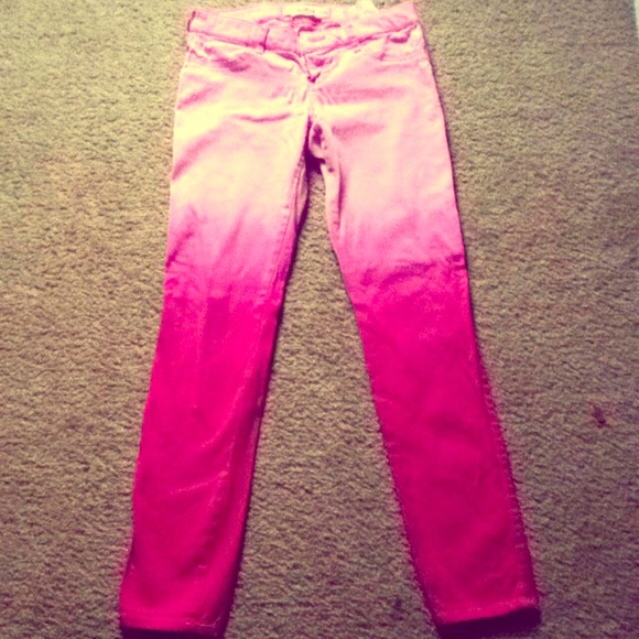 🎀Hollister pink ombré skinny jeans🎀
