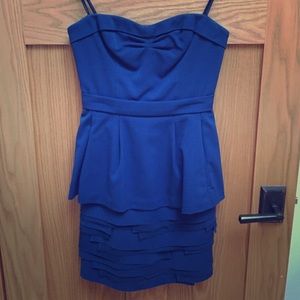 BCBG blue cocktail dress