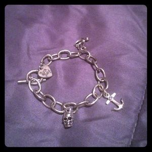 Rock Rebel Three Charm Bracelet