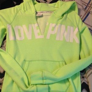 VS Pink Lime Green Hoodie