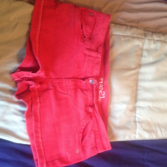 Rue 21 red orange shorts