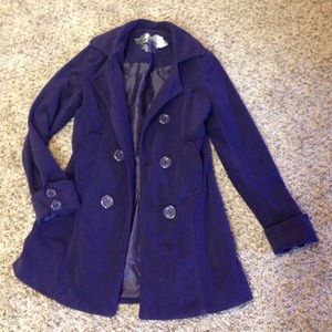 Purple fleece coat
