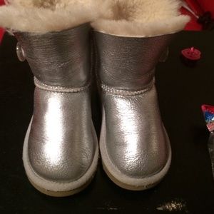 Authentic silver toddler uggs