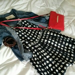 Black and white gingham dress