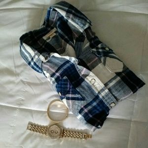 ***sold*** Blue flannel shirt