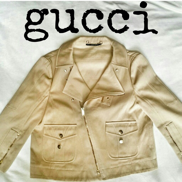 Gucci Jackets & Blazers - ❌SOLD❌Gucci Twill Moto Jacket
