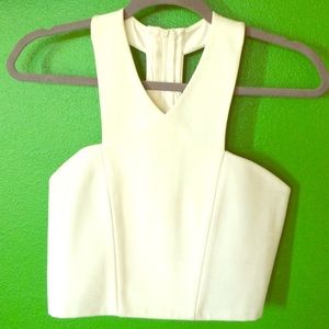 Express top in cream white