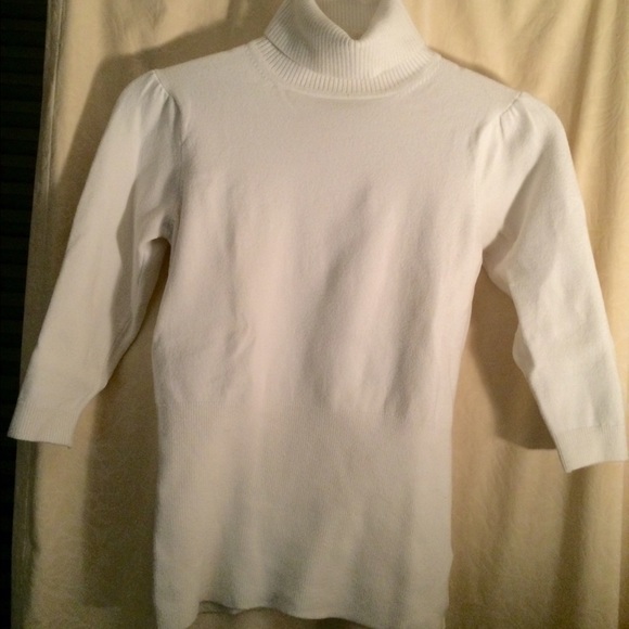 Fitted turtleneck sweater-top. So comfy!!