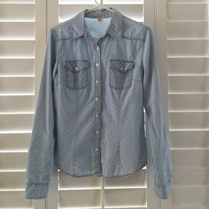 Denim Polka Dot Shirt