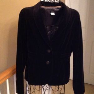 J Crew velour jacket