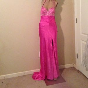 Fuchsia pink  formal dress