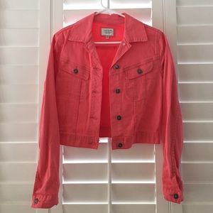Coral Denim Jacket