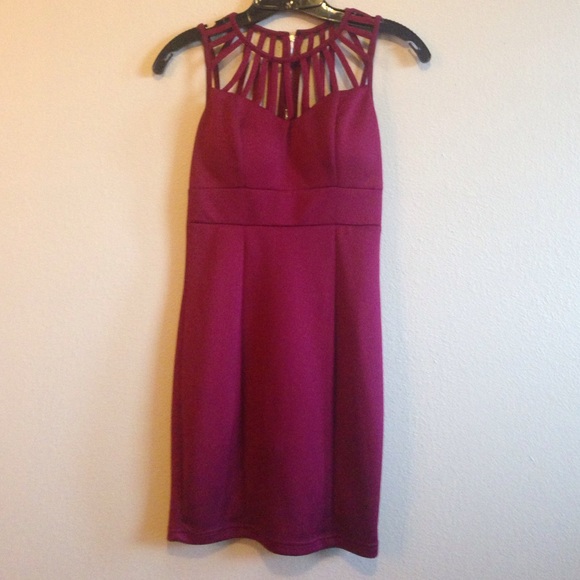 maroon night dress