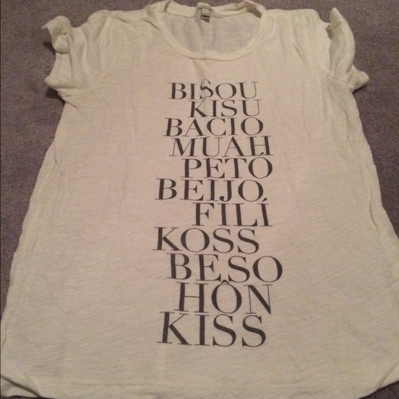 JCrew 'Kiss' tee