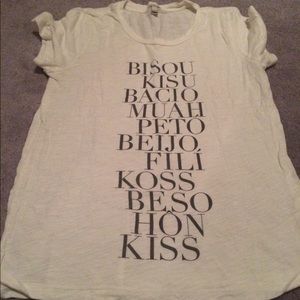 JCrew 'Kiss' tee