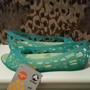 Adrina flat women aqua/celery color