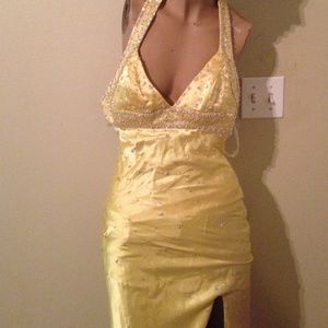 Yellow formal dress