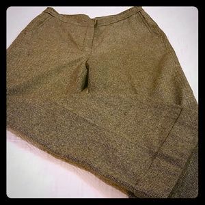 Wide-Leg Wool Dress Slacks