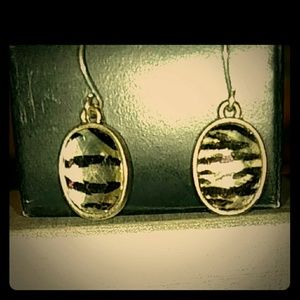 Zebra earrings