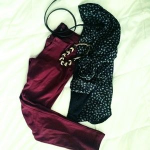 **sold** Black and white button up blouse