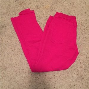 Hot pink skinny jeans NEVER WORN