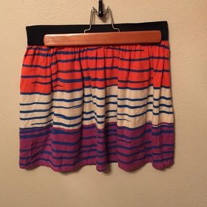 Stripped abstract skirt