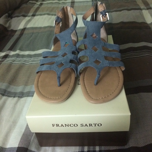 Blue sandals