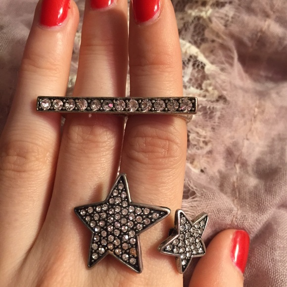Bundle of 7 unique silver statement rings! - Picture 2 of 4