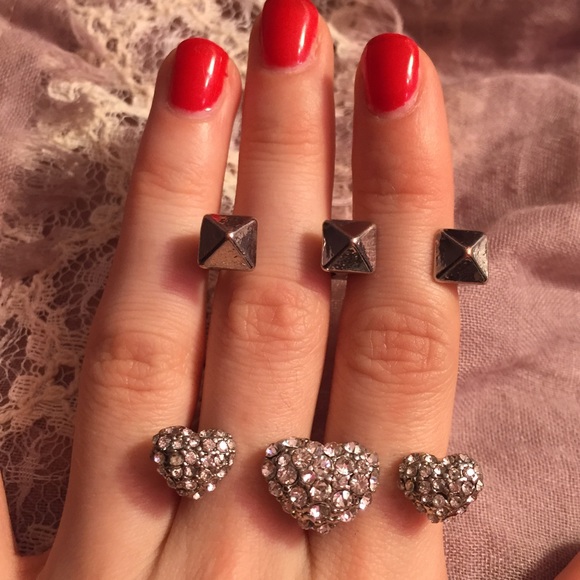 Bundle of 7 unique silver statement rings! - Picture 3 of 4