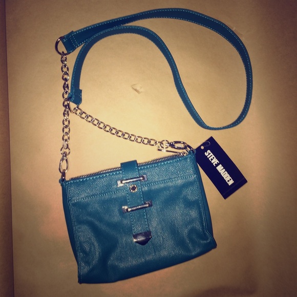 STEVE MADDEN teal crossbody bag